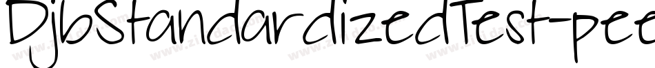 DjbStandardizedTest-peea字体转换