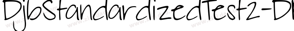 DjbStandardizedTest2-DRRm字体转换