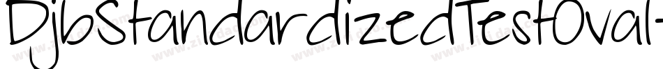DjbStandardizedTestOval-qWe2字体转换