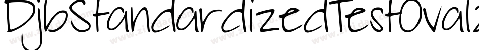 DjbStandardizedTestOval2-Vnoz字体转换