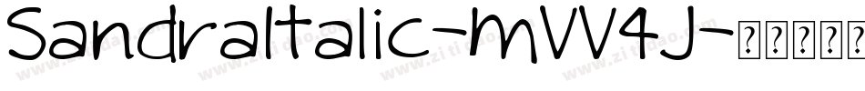 SandraItalic-MVV4J字体转换