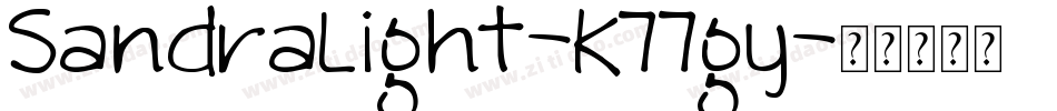 SandraLight-K77gy字体转换
