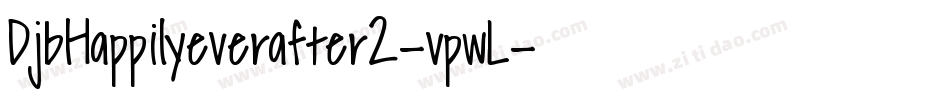 DjbHappilyeverafter2-vpwL字体转换