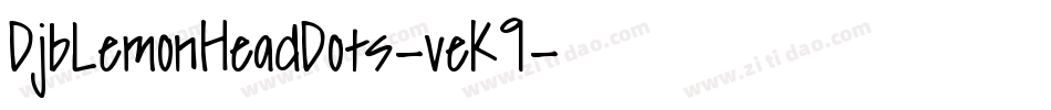 DjbLemonHeadDots-veK9字体转换