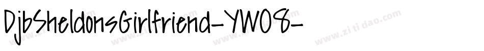 DjbSheldonsGirlfriend-YWO8字体转换