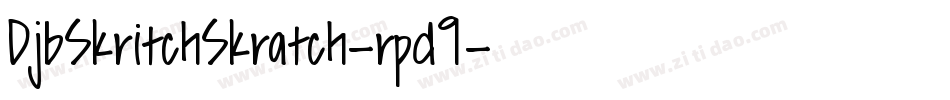 DjbSkritchSkratch-rpd9字体转换