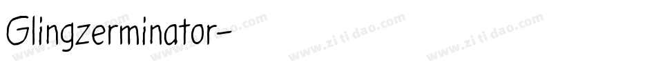 Glingzerminator字体转换