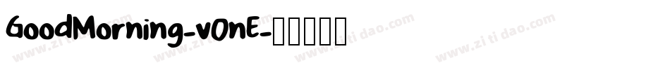 GoodMorning-v0nE字体转换