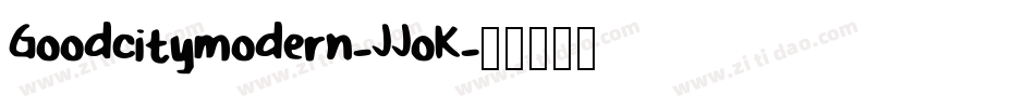 Goodcitymodern-JJoK字体转换