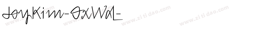 JoyKim-OxWd字体转换