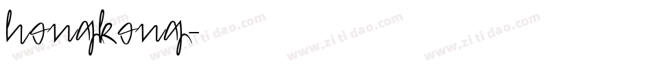 hongkong字体转换