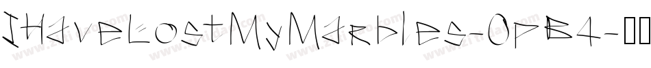 IHaveLostMyMarbles-0pB4字体转换 IHaveLostMyMarbles-0pB4字体转换