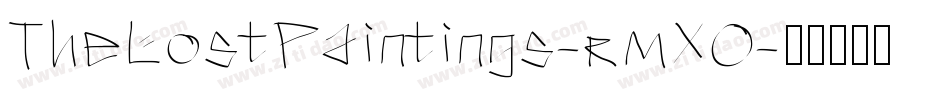 TheLostPaintings-rmXO字体转换