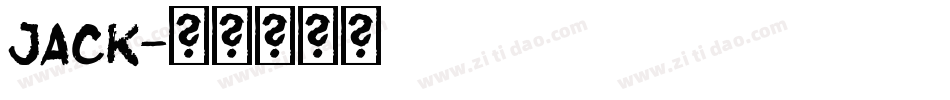 JACK字体转换