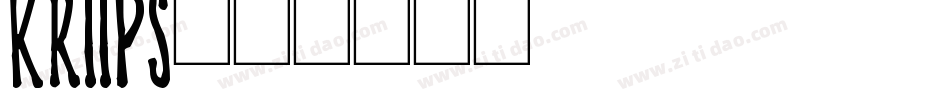 Kriips字体转换