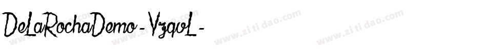DeLaRochaDemo-YzqvL字体转换