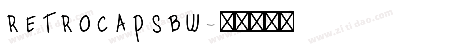 RetroCapsBW字体转换