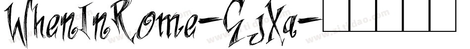 WhenInRome-GjXa字体转换