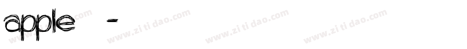 apple官网的字库字体转换