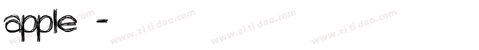 apple的字库字体转换