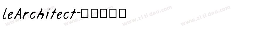 LeArchitect字体转换