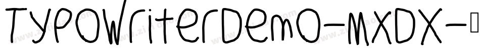 TypoWriterDemo-MXDx字体转换