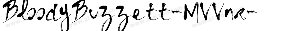 BloodyBuzzett-MVVnr字体转换