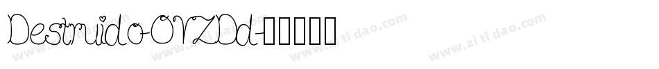 Destruido-OVZDd字体转换