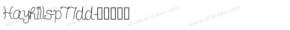 Hayhills-p77dd字体转换