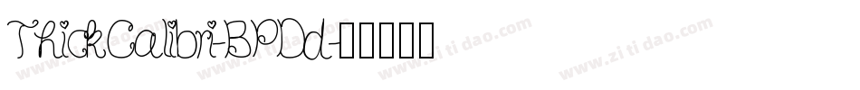 ThickCalibri-BPDd字体转换