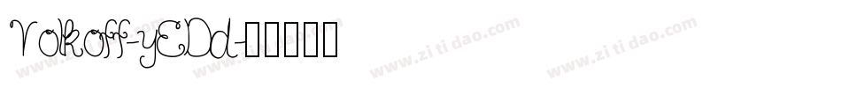 Volkoff-yEDd字体转换