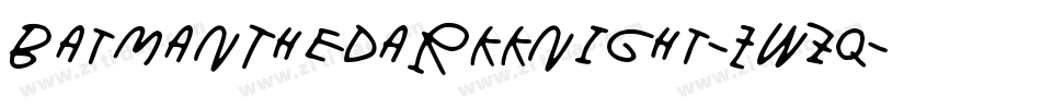 BatmanTheDarkKnight-ZWzq字体转换