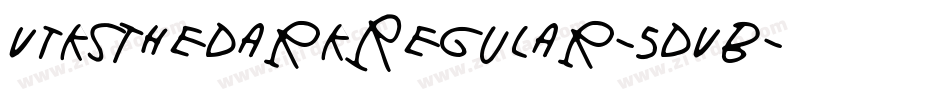 VtksTheDarkRegular-5DVB字体转换