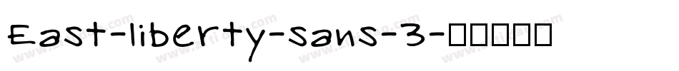 East-liberty-sans-3字体转换