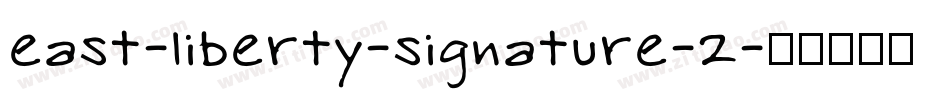 east-liberty-signature-2字体转换