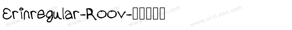 Erinregular-Roov字体转换
