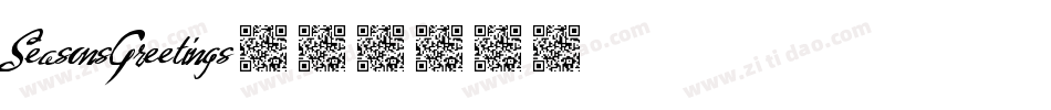 SeasonsGreetings字体转换