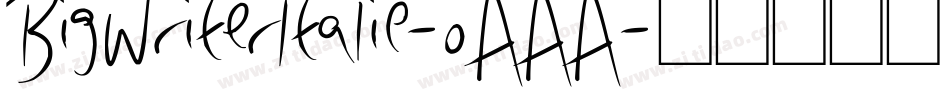 BigWriterItalic-oAAA字体转换