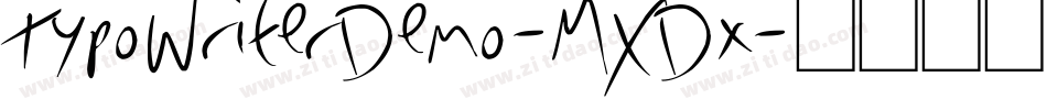 TypoWriterDemo-MXDx字体转换
