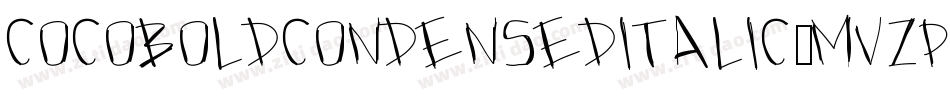 CocoBoldcondenseditalic-MVZPw字体转换