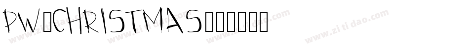 PW-Christmas字体转换