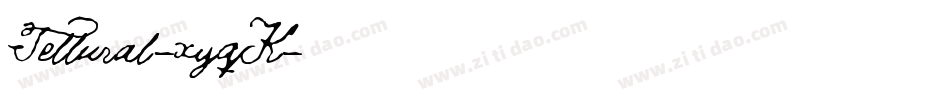 Tellural-xyqK字体转换