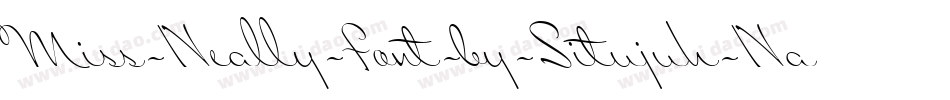 Miss-Neally-Font-by-Situjuh-Nazara-2字体转换