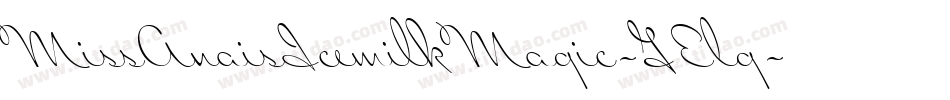 MissAnaisIcemilkMagic-GElg字体转换