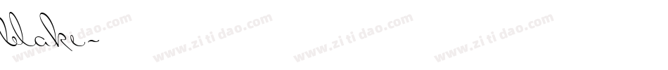 blake字体转换