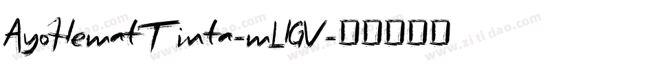 AyoHematTinta-mLlGV字体转换