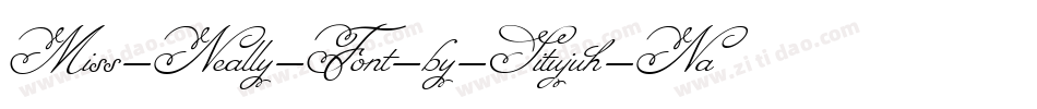 Miss-Neally-Font-by-Situjuh-Nazara-2字体转换