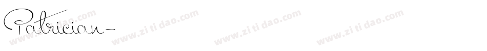 Patrician字体转换