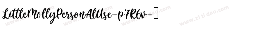 LittleMollyPersonalUse-p7R6v字体转换