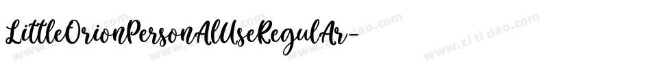 LittleOrionPersonalUseRegular-RpJ6V字体转换